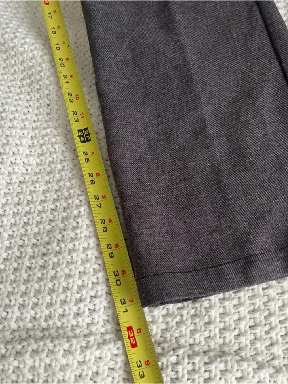 Haband Men's Gray Pants with Green Logo Tag